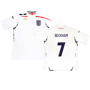 England 2007-2009 Home Shirt (L) (Very Good) (BECKHAM 7)_0