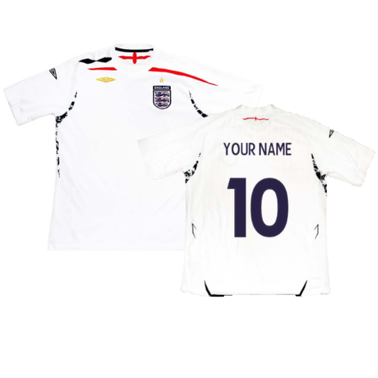 England 2007-2009 Home Shirt (L) (Very Good) (Your Name)_0