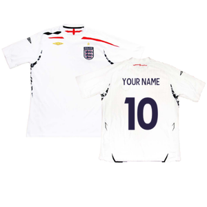 England 2007-2009 Home Shirt (L) (Very Good) (Your Name)_0