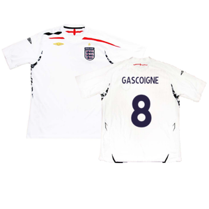 England 2007-2009 Home Shirt (S) (Very Good) (GASCOIGNE 8)_0