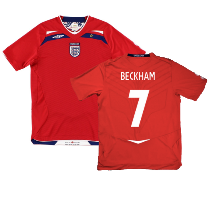 England 2008-10 Away Shirt (Excellent) (BECKHAM 7)