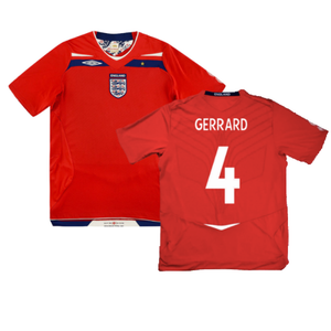 England 2008-10 Away Shirt ((Good) L) (GERRARD 4)_0