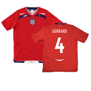 England 2008-10 Away Shirt (Very Good) (GERRARD 4)_0