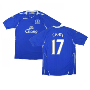 Everton 2007-08 Home Shirt ((Excellent) S) (CAHILL 17)_0