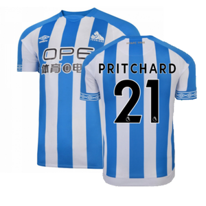Huddersfield 2018-19 Home Shirt ((Excellent) M) (Pritchard 21)_0