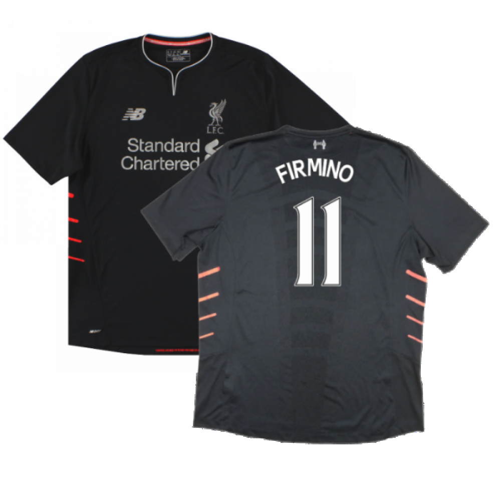 Liverpool 2016-17 Away Shirt ((Excellent) XXL) (Firmino 11)_0