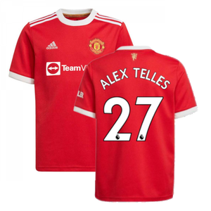 Man Utd 2021-2022 Home Shirt (Kids) (ALEX TELLES 27)_0