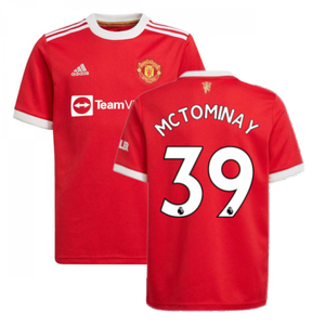 Man Utd 2021-2022 Home Shirt (Kids) (McTOMINAY 39)_0