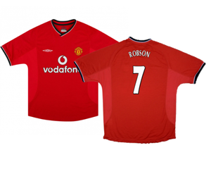 Manchester United 2000-02 Home Shirt ((Very Good) XL) (ROBSON 7)_0