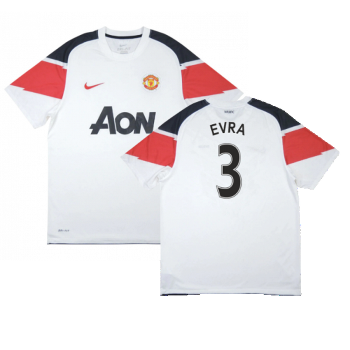 Manchester United 2010-11 Away Shirt ((Excellent) S) (Evra 3)