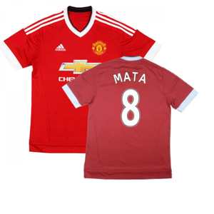 Manchester United 2015-16 Home Shirt ((Excellent) M) (Mata 8)_0