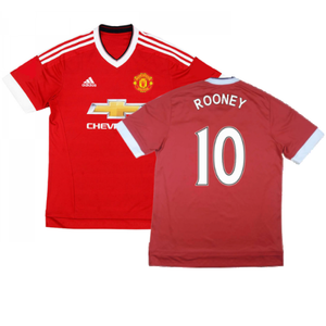 Manchester United 2015-16 Home Shirt ((Excellent) XXL) (Rooney 10)_0