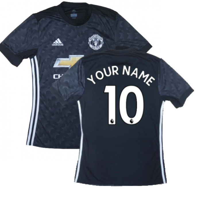 Manchester United 2017-18 Away Shirt ((Very Good) L) (Your Name)