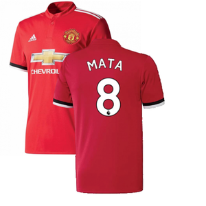 Manchester United 2017-18 Home Shirt ((Excellent) L) (Mata 8)_0