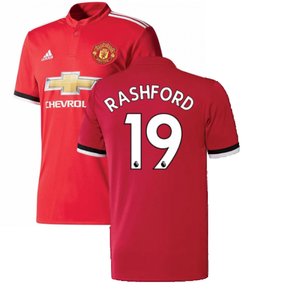 Manchester United 2017-18 Home Shirt ((Excellent) L) (Rashford 19)_0