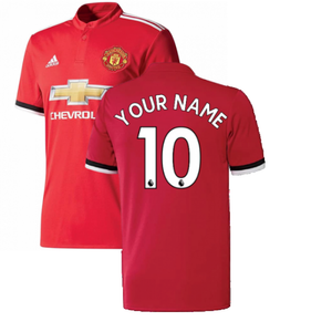 Manchester United 2017-18 Home Shirt ((Excellent) L) (Your Name)_0