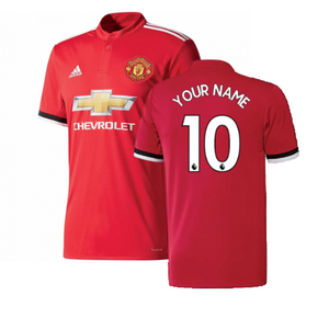 Manchester United 2017-18 Home Shirt ((Excellent) L) (Your Name)_0