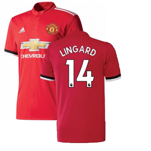 Manchester United 2017-18 Home Shirt ((Excellent) S) (Lingard 14)_0