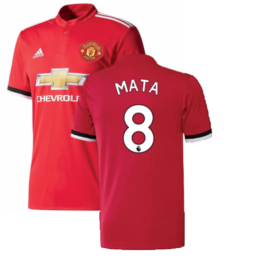 Manchester United 2017-18 Home Shirt ((Excellent) S) (Mata 8)_0