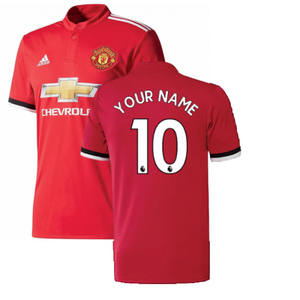 Manchester United 2017-18 Home Shirt ((Excellent) S) (Your Name)_0