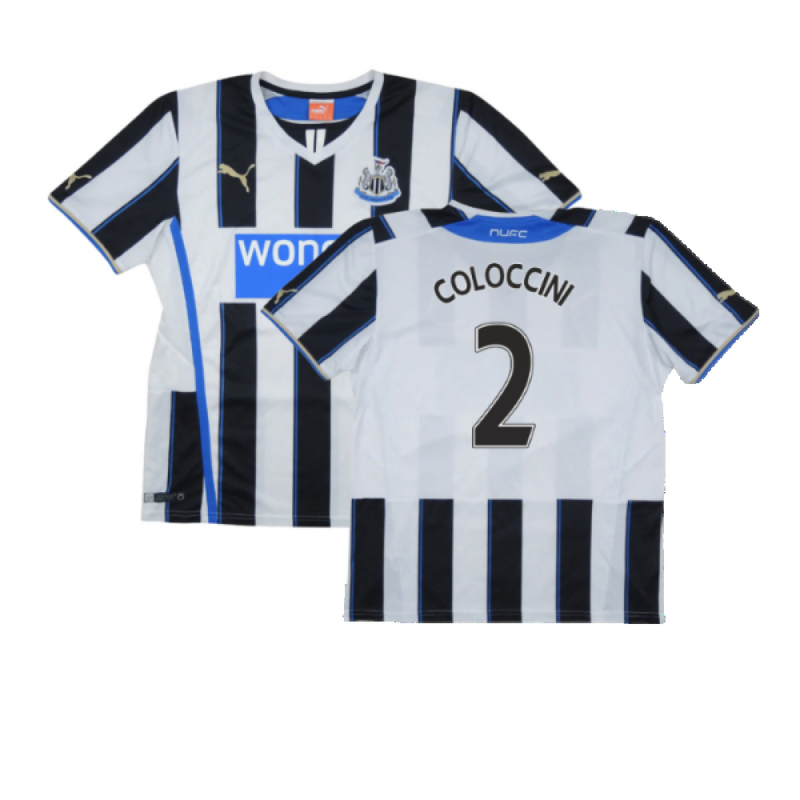 Newcastle United 2013-14 Home Shirt ((Excellent) XXL) (Coloccini 2)_0
