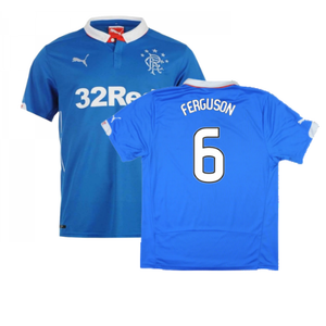 Rangers 2014-15 Home Shirt ((Excellent) L) (FERGUSON 6)_0