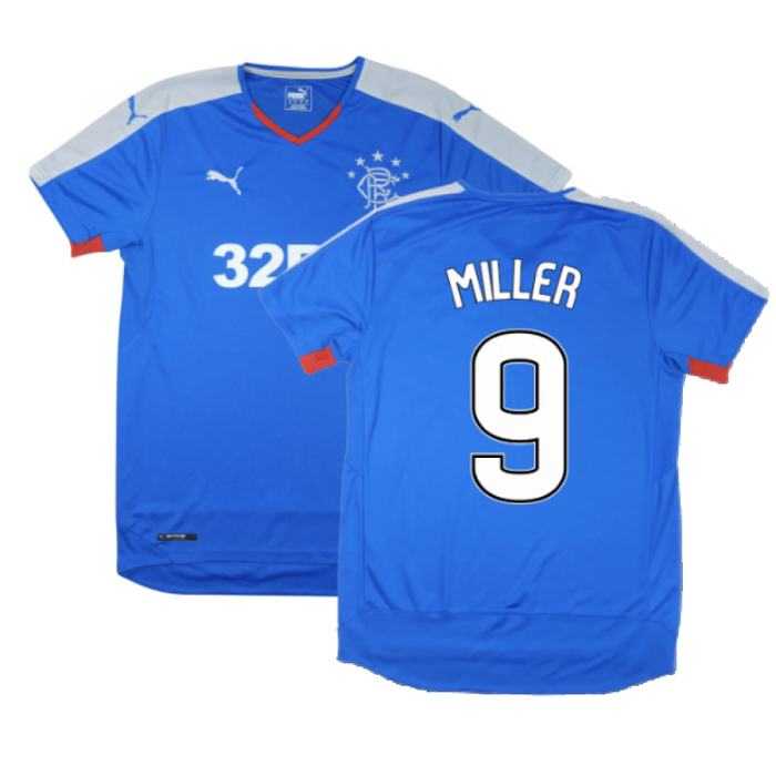 Rangers 2015-16 Home Shirt ((Excellent) S) (Miller 9)