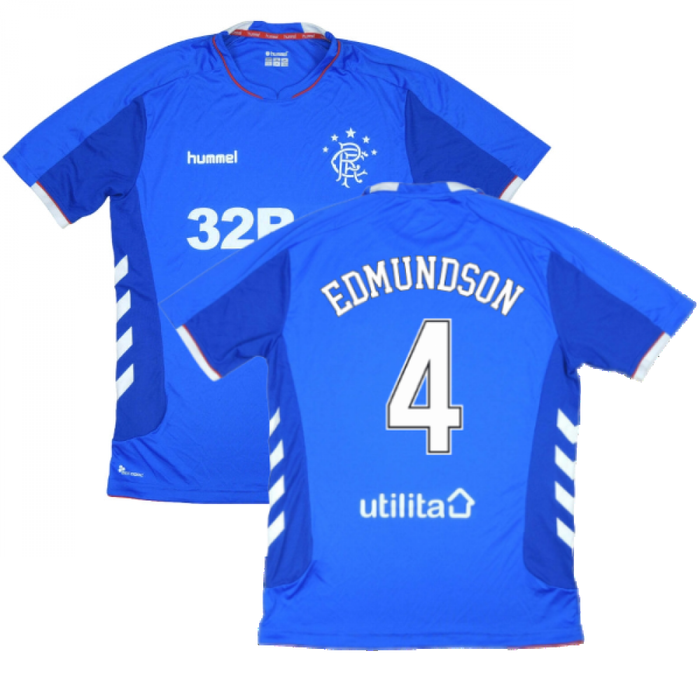 Rangers 2018-19 Home Shirt ((Excellent) L) (Edmundson 4)