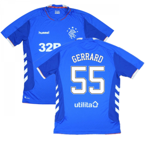 Rangers 2018-19 Home Shirt ((Excellent) L) (Gerrard 55)_0