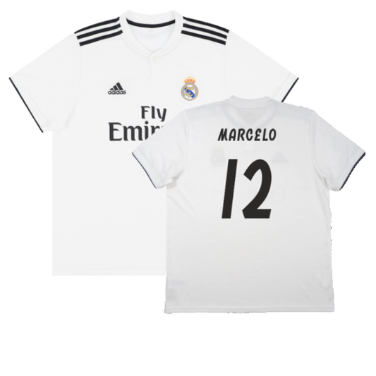 Real Madrid 2018-19 Home Shirt (S) (Very Good) (Marcelo 12)_0