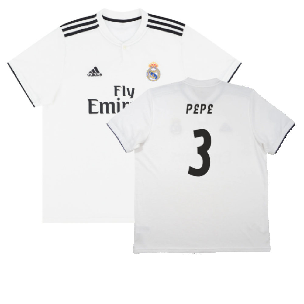 Real Madrid 2018-19 Home Shirt (S) (Very Good) (Pepe 3)_0
