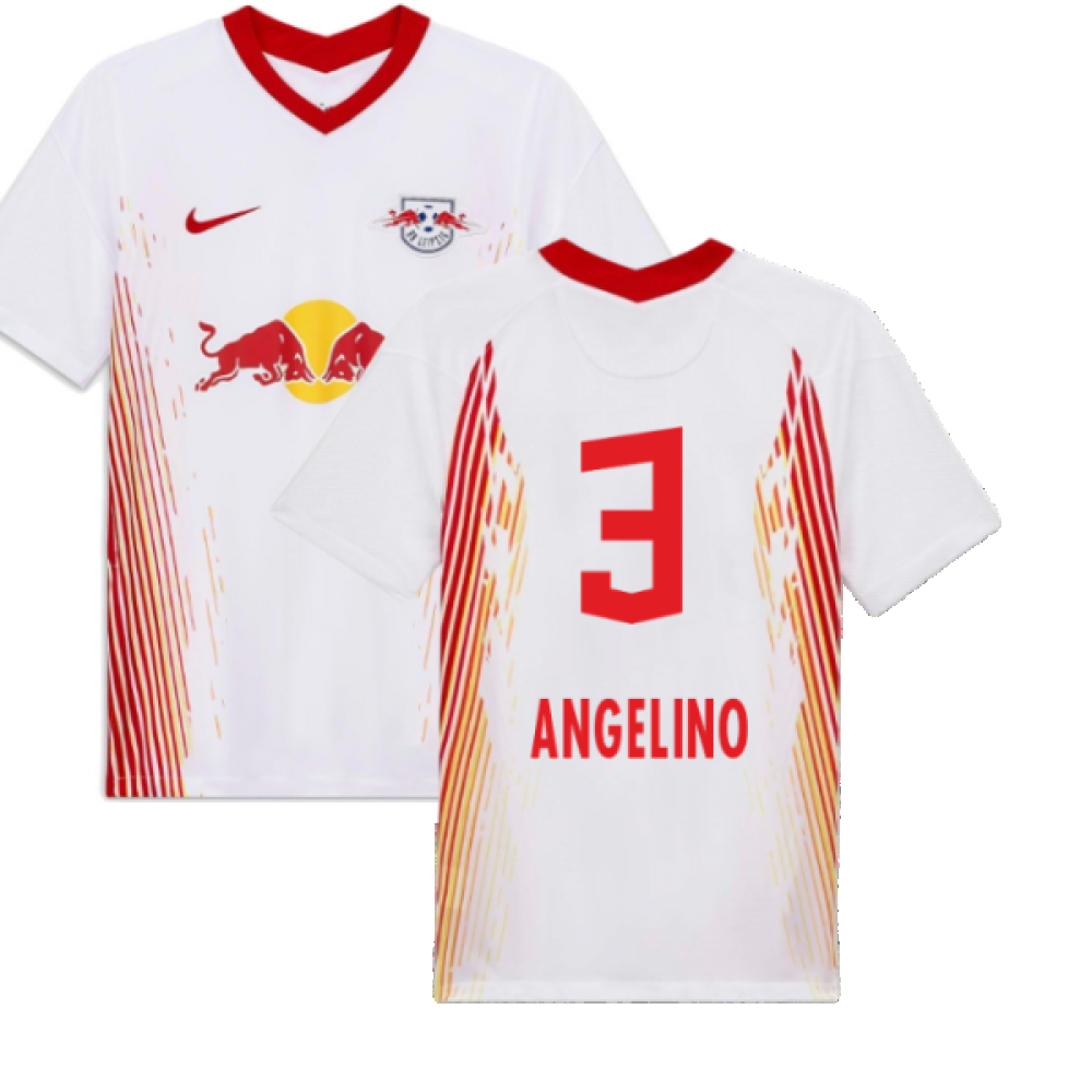 Red Bull Leipzig 2020-21 Home Shirt ((Excellent) S) (ANGELINO 3)_0
