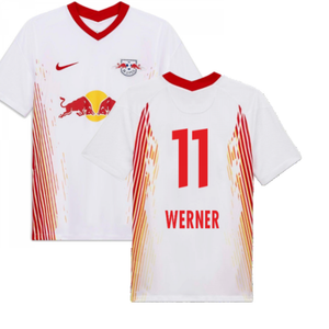 Red Bull Leipzig 2020-21 Home Shirt ((Excellent) S) (WERNER 11)_0