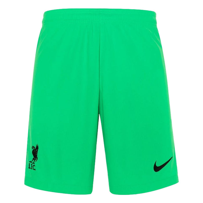 Liverpool 2021-2022 Home Goalkeeper Shorts (Green) - Kids