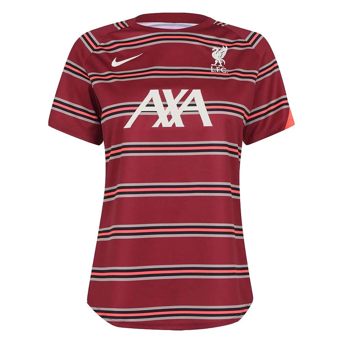 Liverpool 2021-2022 Pre-Match Training Shirt (Red) - Womens