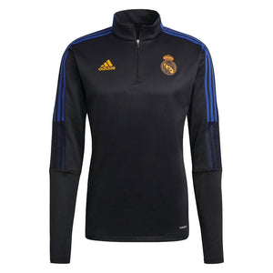 Real Madrid 2021-2022 Warm Top (Black)_0