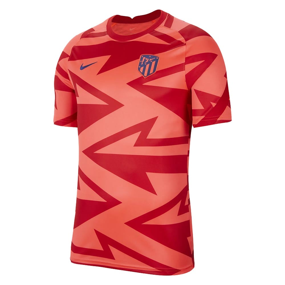 2021 2022 Atletico Madrid Pre Match Training Shirt Red Kids