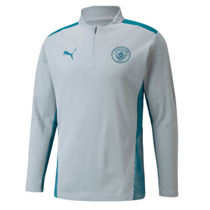 2021-2022 Man City Training Half Zip Top (Quarry)_0