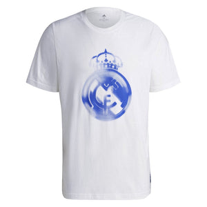 Real Madrid 2021-2022 Training Tee (White-Blue) (BENZEMA 9)_3