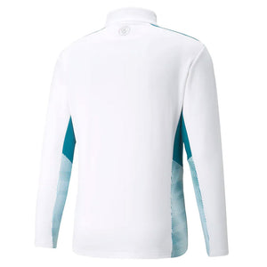 2021-2022 Man City PRO Training Half Zip Top (White)_1