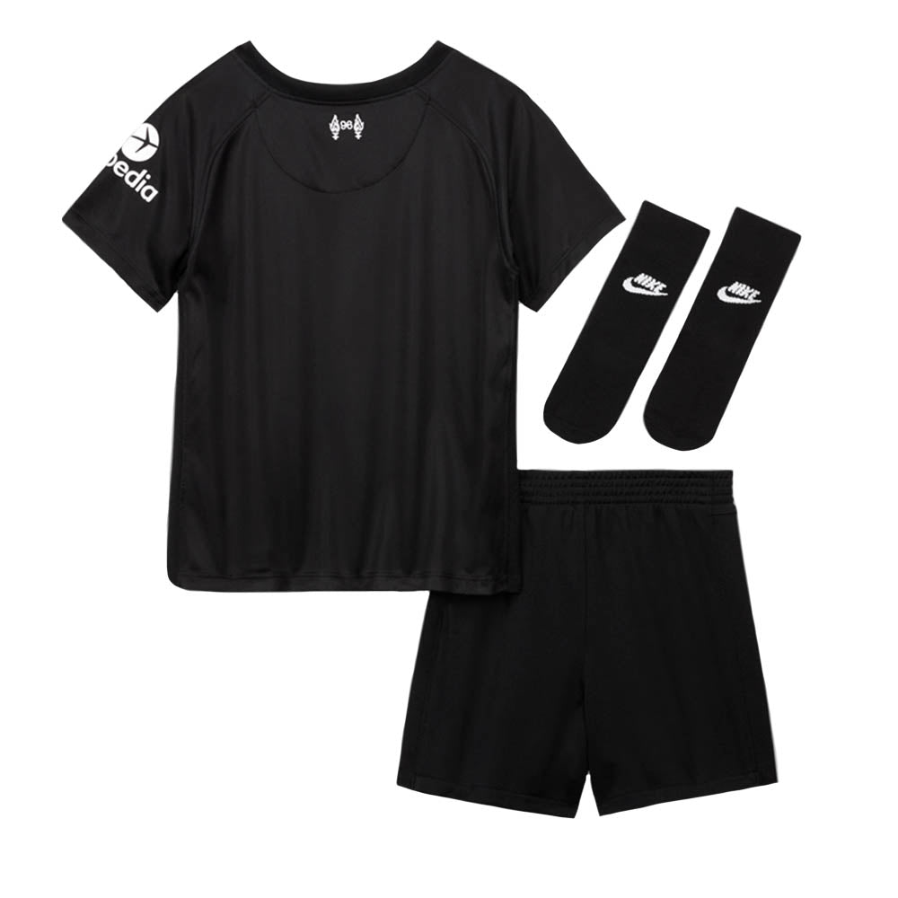 Liverpool 2021-2022 Goalkeeper Baby Kit (Black)_1