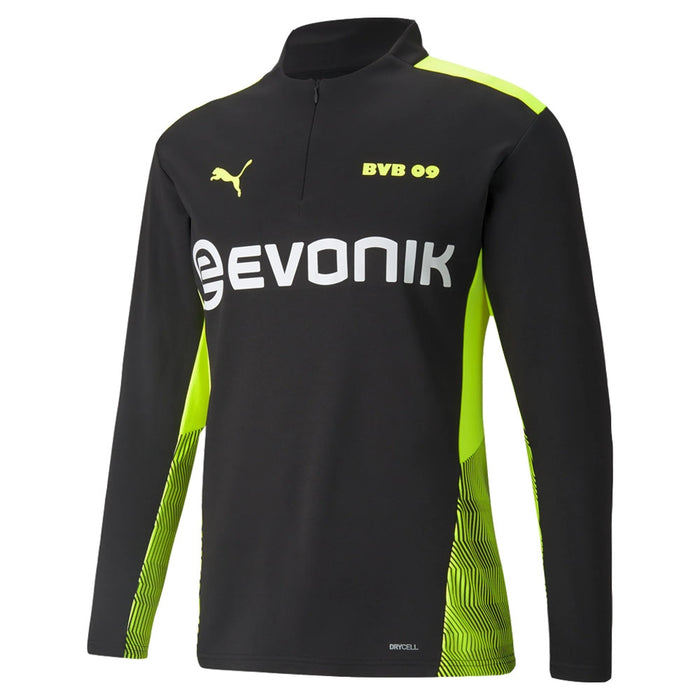 2021-2022 Borussia Dortmund Half Zip Top (Black)