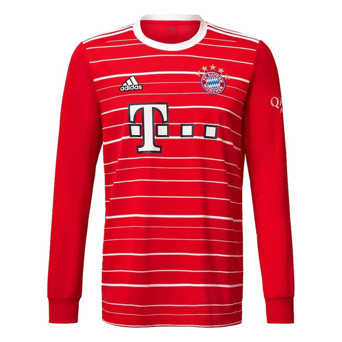 2022-2023 Bayern Munich Long Sleeve Home Shirt (Kids)