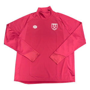 2022-2023 West Ham Drill Top (U) - Red Plum_0