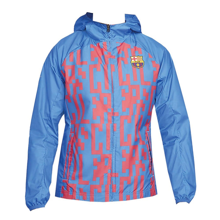 2022-2023 Barcelona AWF Jacket (Blue-Red)