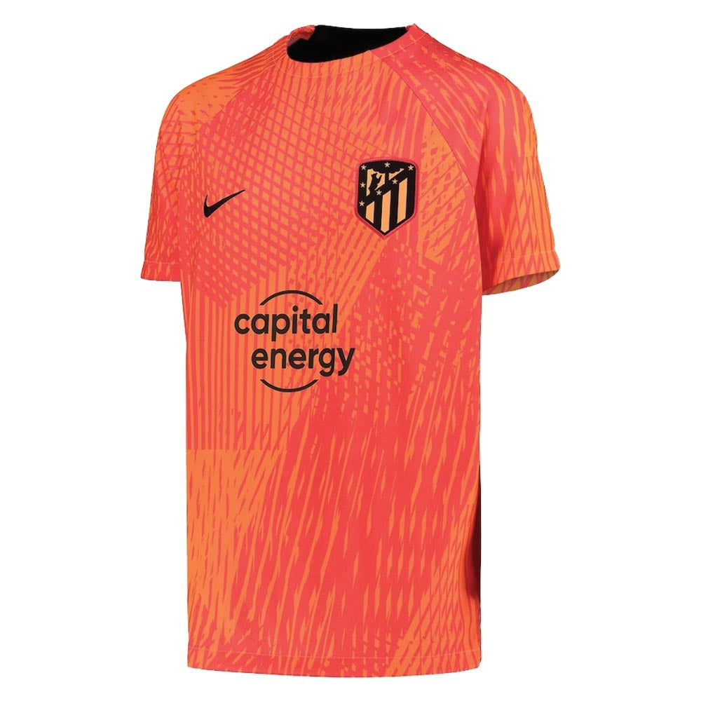 2022 2023 Atletico Madrid Pre Match Shirt Laser Crimson Kids