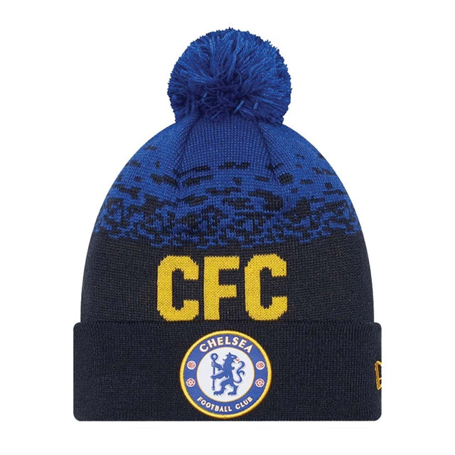 2022-2023 Chelsea Lion Crest MARL WRDMRK BEANIE Navy_0