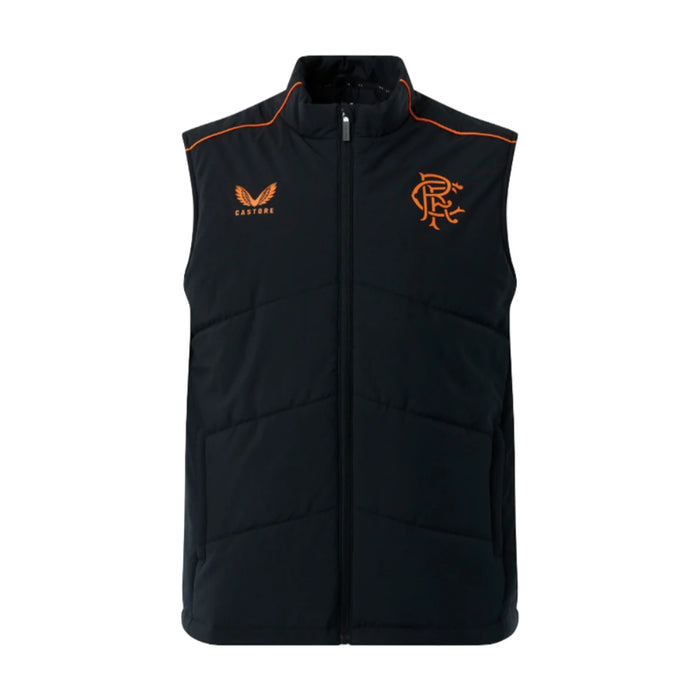 2022-2023 Rangers Gilet (Black-Orange)