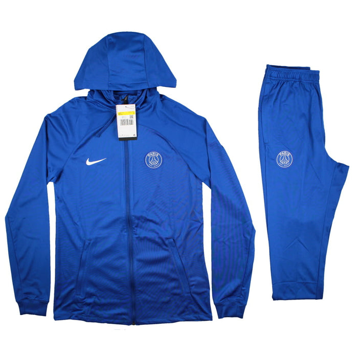 2022-2023 PSG CL Hooded Strike Tracksuit (Blue)