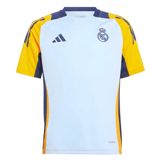 2024-2025 Real Madrid Training Shirt (Glow Blue) - Kids_0